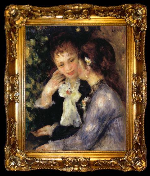 framed  Pierre Renoir Confidences, ta009-2
